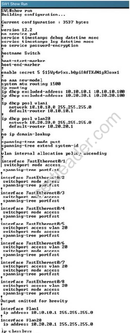 200-355 dumps exhibit