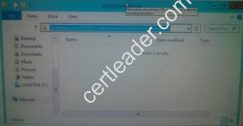 70-411 dumps exhibit