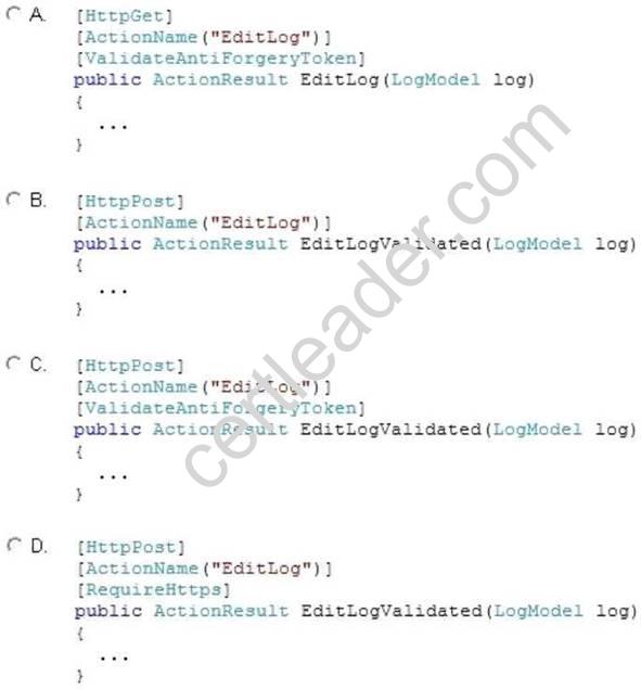 70-486 dumps exhibit