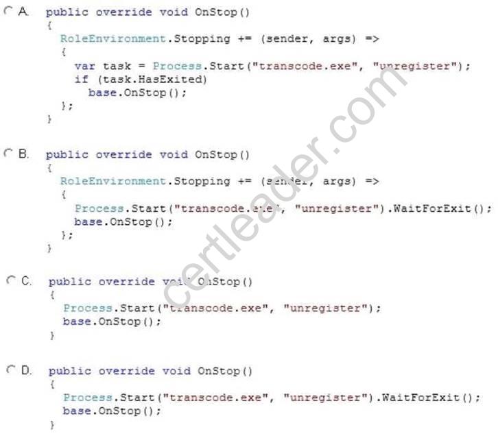 70-486 dumps exhibit