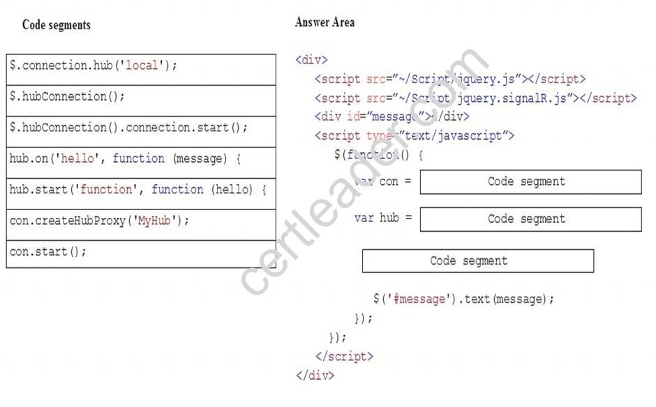 70-486 dumps exhibit