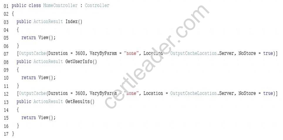 70-486 dumps exhibit