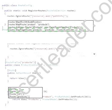 70-486 dumps exhibit