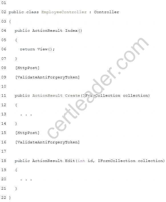 70-486 dumps exhibit