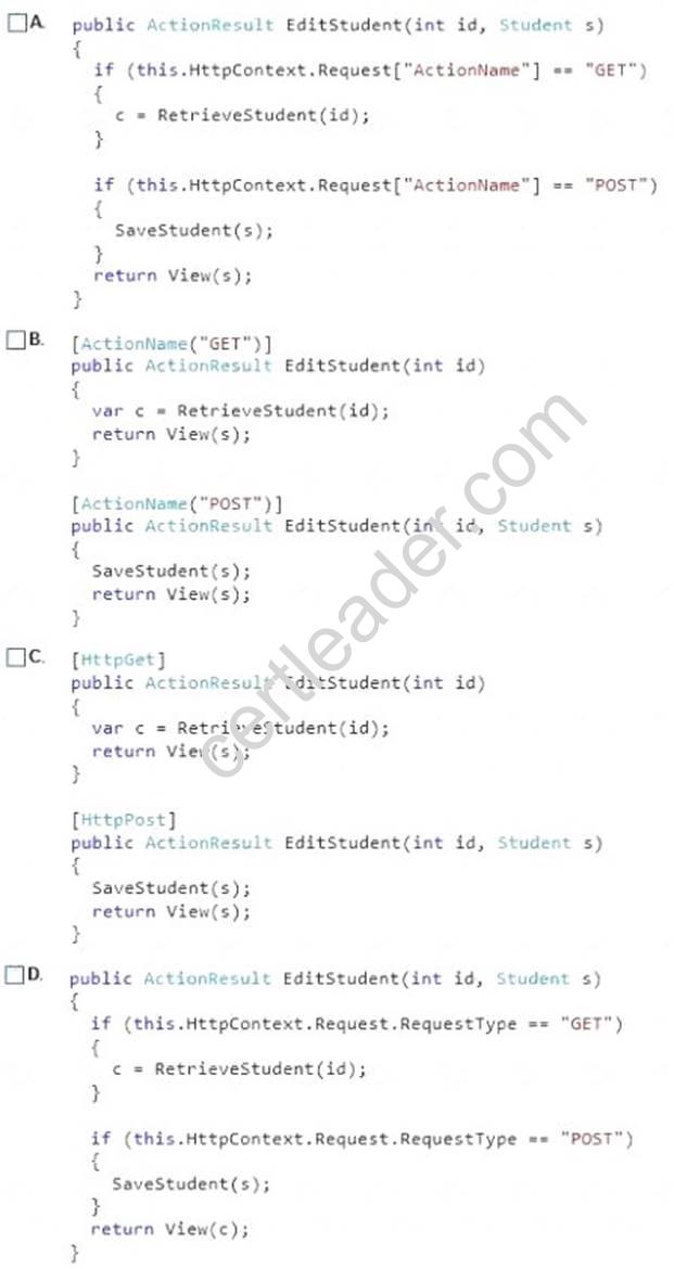 70-486 dumps exhibit