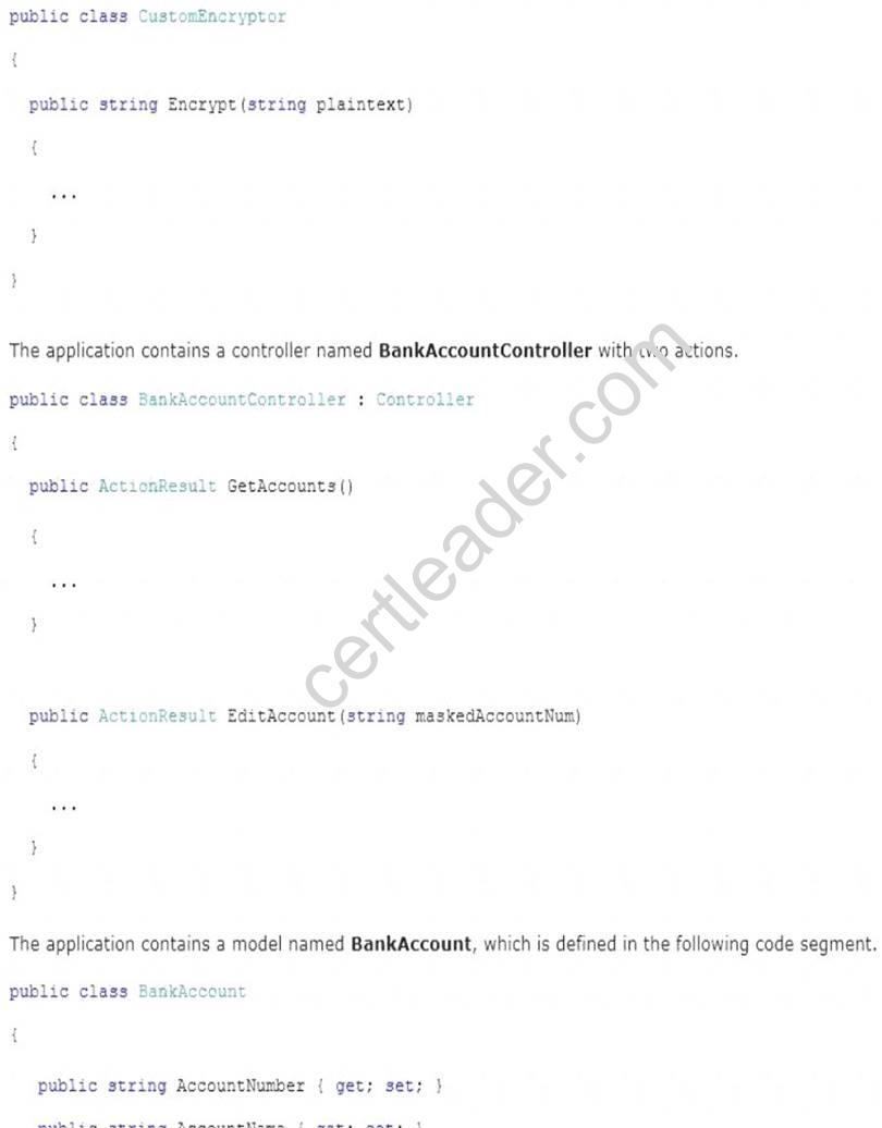 70-486 dumps exhibit