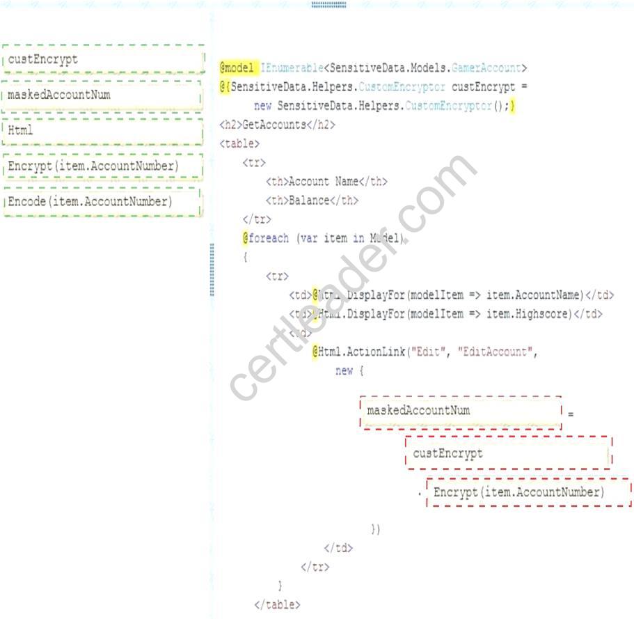 70-486 dumps exhibit