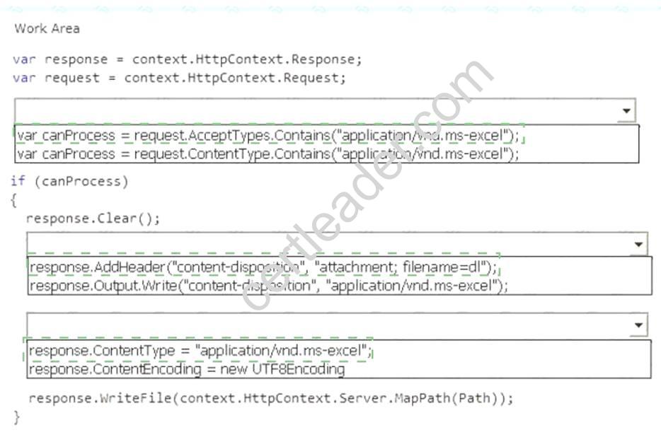 70-486 dumps exhibit