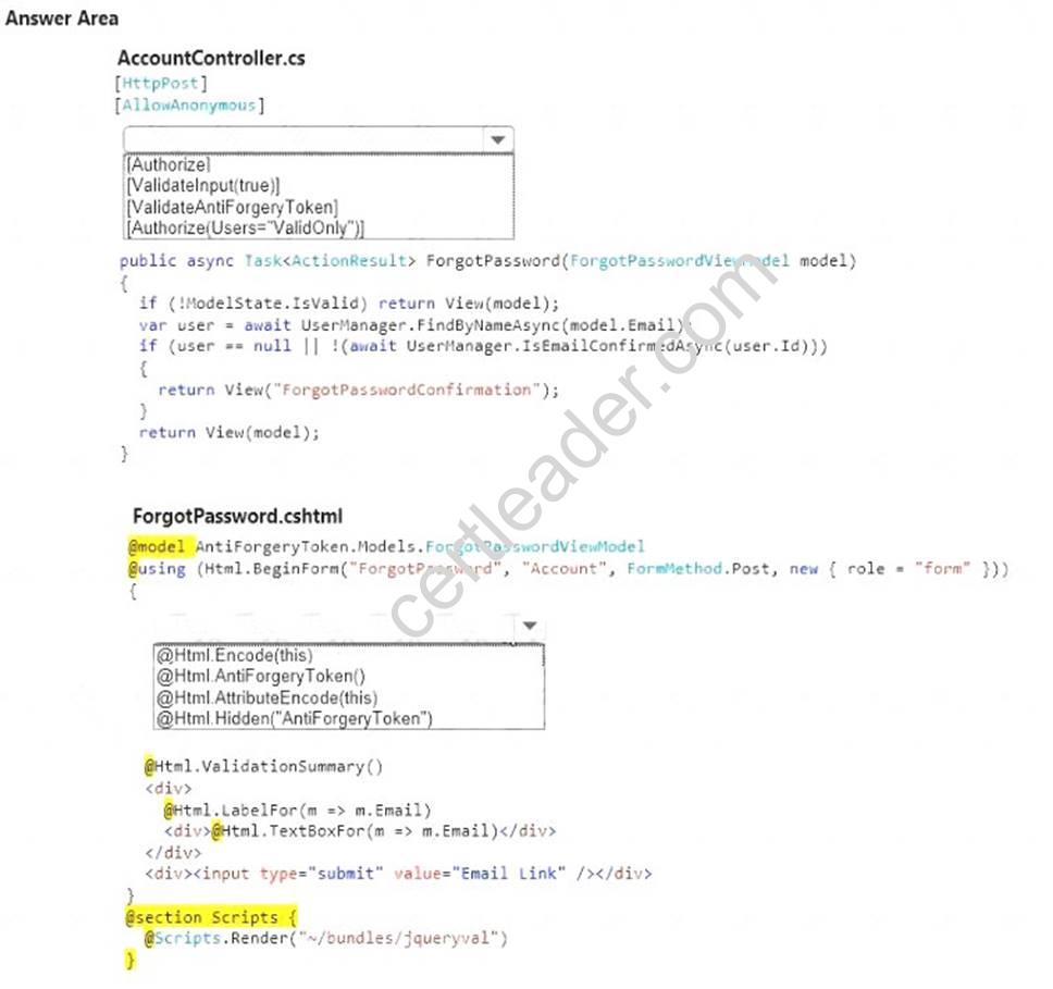 70-486 dumps exhibit