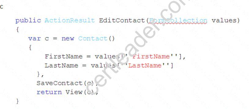 70-486 dumps exhibit