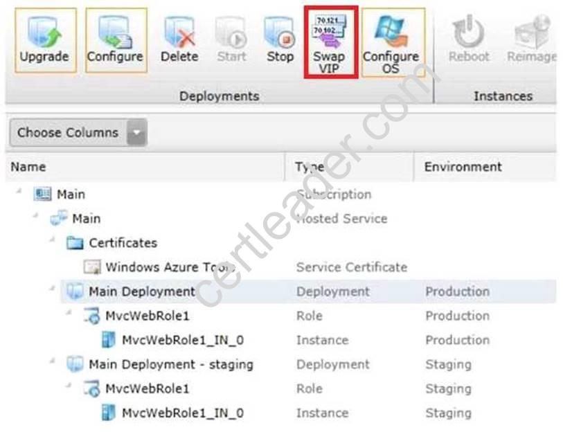 70-487 dumps exhibit
