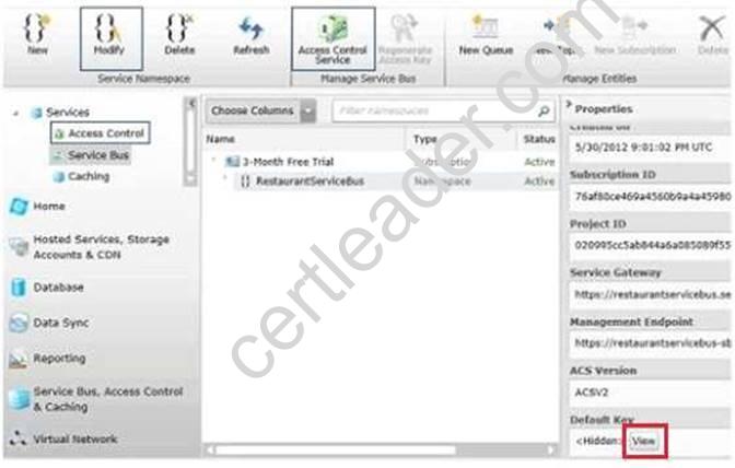 70-487 dumps exhibit